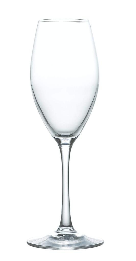 Toyo Sasaki Glass Champagne Glass Collection with Foaming Function, 225ml, Made in Japan, Dishwasher Safe, Break-Resistant, 30M71CS-L001