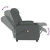 Electric Massage Recliner Dark Grey Fabric