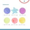 6PCS Textured Balls for Baby Sensory Play 6-12 Months, Activity Multi Soft Ball, Montessori Shower Toys for Toddlers 1-3 Years