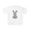 Kids Easter Shirt Checkered Bunny Cute Spring Outfit Gift Heavy Cotton T-Shirt