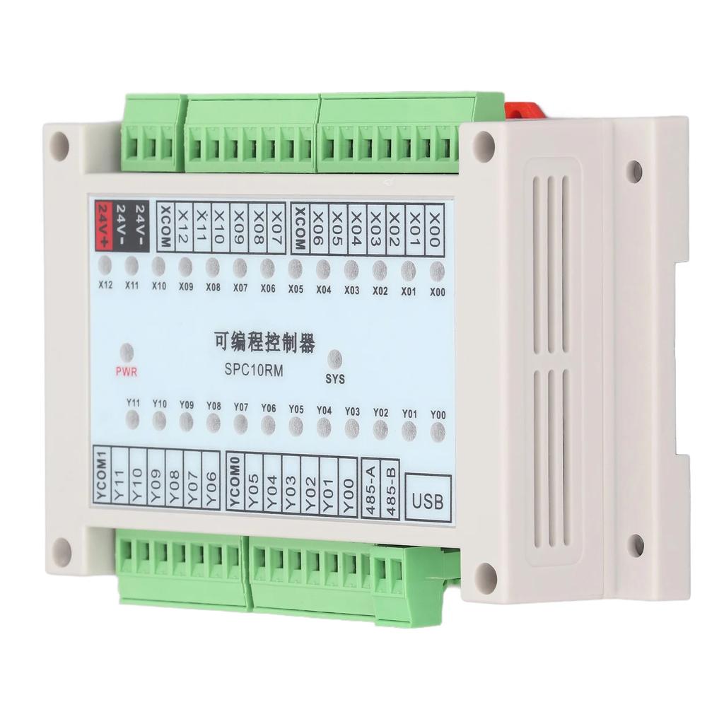 13 Ingresso 12 Uscita Temporizzatore Logico Sequenziale SPC10RM 24V CC Controller PLC Controllo PLC Controller Programmabile