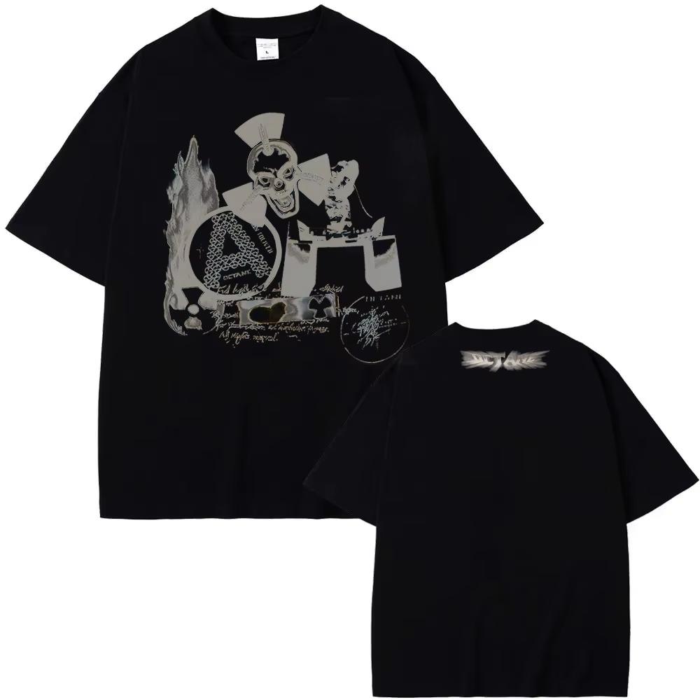 

THE REBEL RAGERS TOUR 2026T-Shirt American Rapper Kid Cudi High Quality Tee-shirt Sleeve Women/men Cotton Gothic Tshirt - Men... S разноцветный