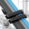 3pcs Self Adhesive Cable Clips 10 Slots Desk Wire Organizer Holder Home Office Car Cord Management Fixer