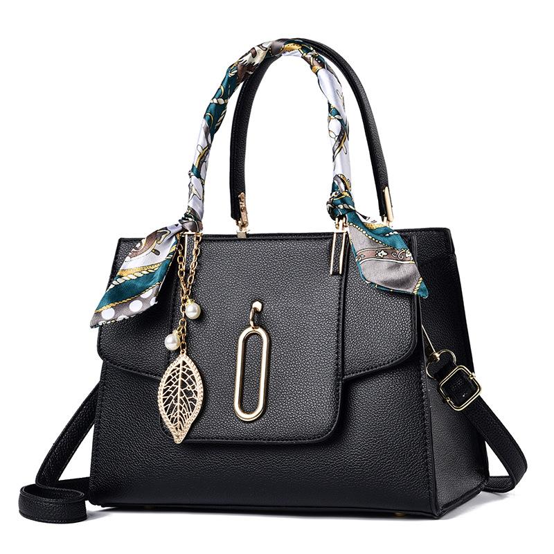 

Shoulder Crossbody Handbag Womens Large Capacity Fashionable Versatile Simple чорний