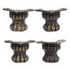 4pcs Antique Brass Jewelry Chest Wood Box Decorative Feet Leg Corner Protector Hardware