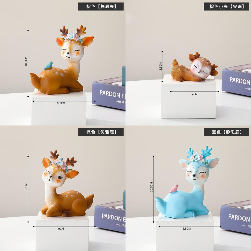 Modern Resin Deer Figurine With Elegant Design For Home Decor And Gift Giving