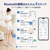 Bluetooth Body Composition Body Fat Smart Health Smartphone Compatible Scale, Scale, Scale, Meter, Connectivity, iOS/Android