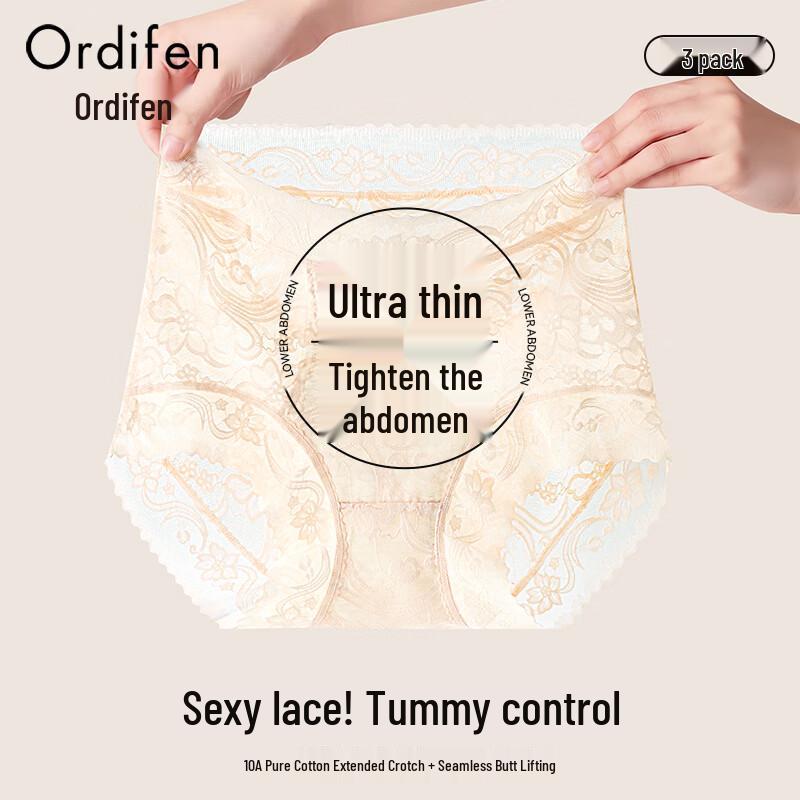 Aodian Women s Lace Probiotic Seamless Briefs XL