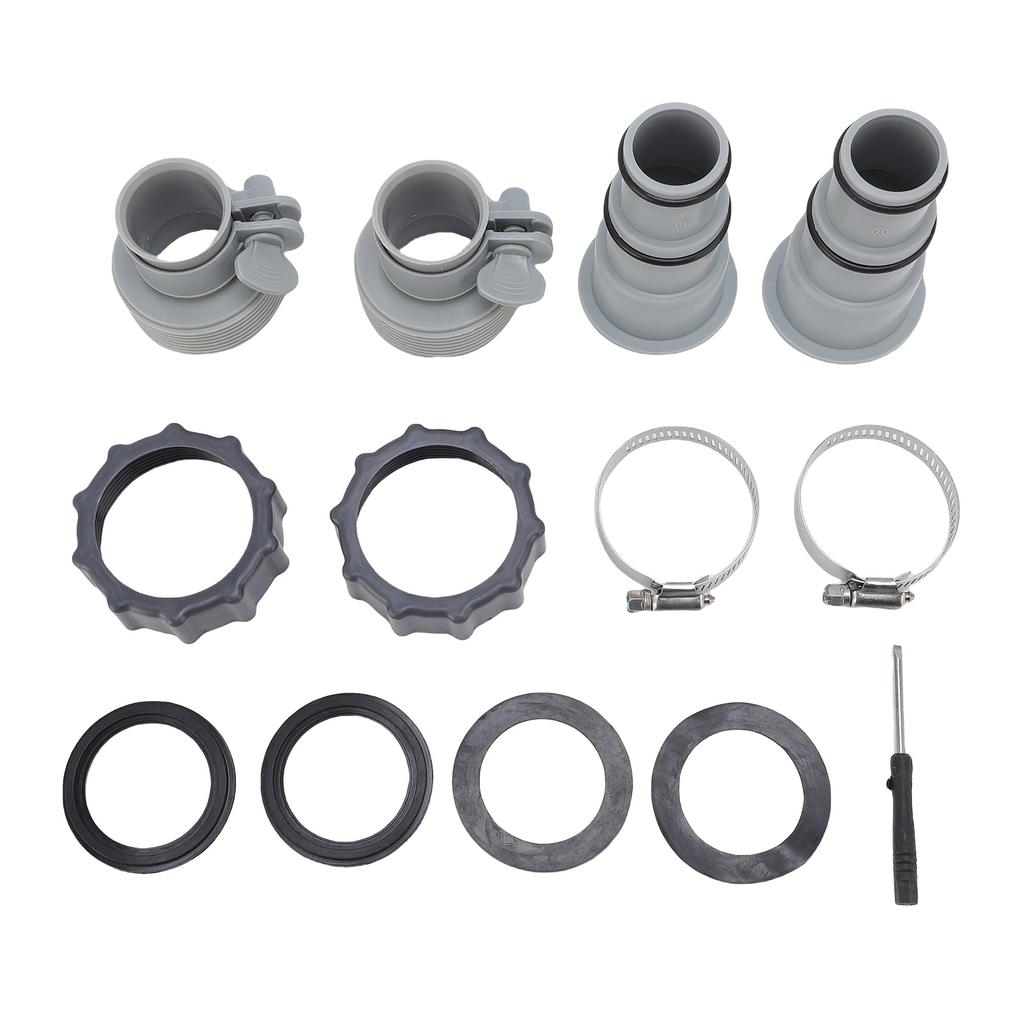 Filter Pump Hose Adapter ABS High Temperature Proof 1.251.5in Pool Filter Pump Hose Connector