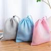 Polyester Mesh Toy Storage Bag with Drawstring Closure for Household Organization