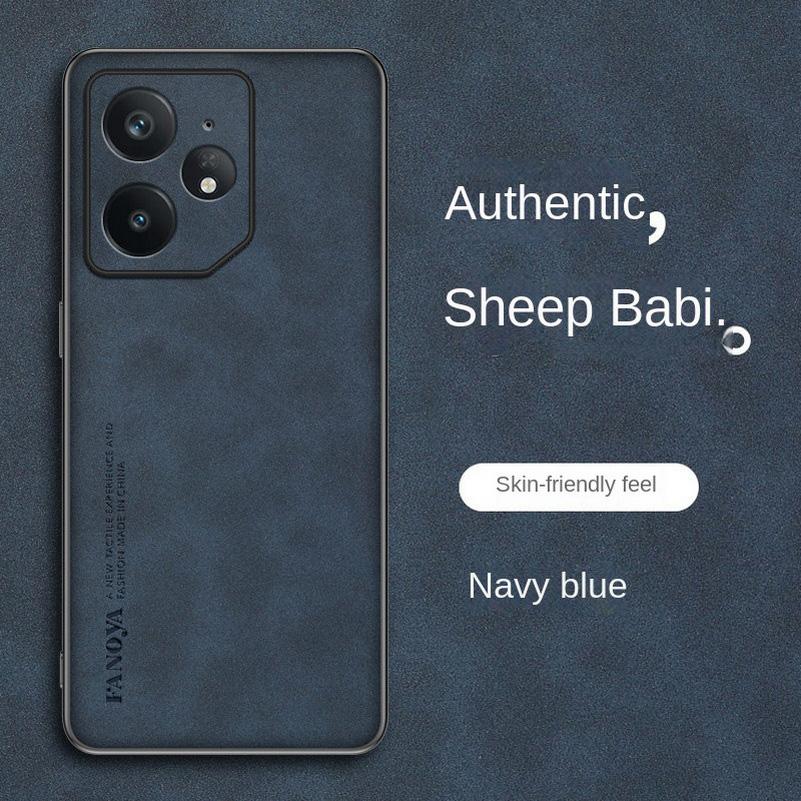 Plain Leather Comfortable Suede Case For Realme GT Neo 7 6 6T 5 3 3T GT 7 Pro 6 6T 5 Pro 3 Realme 13 Pro + 12 11 Pro + Cover
