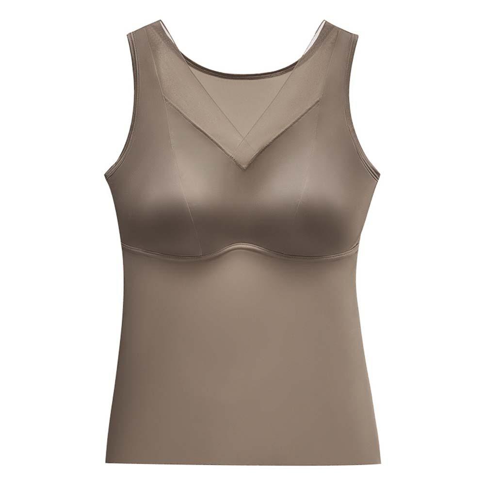 Non Trace Satin Corset Deep V-neck Crop Tops Elegant Suspender Vest  Daily