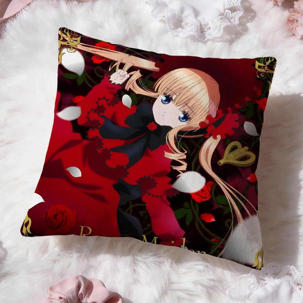 classic anime r-Rozen Maiden Cushion Cover Premium Comfort Reversible Pillow Cove -Two in One Design for Any Room & Car Interior