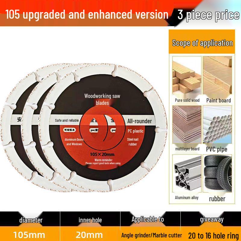Professional Grade Angle Grinder Cutting Disc for Wood, Aluminum, and PVC