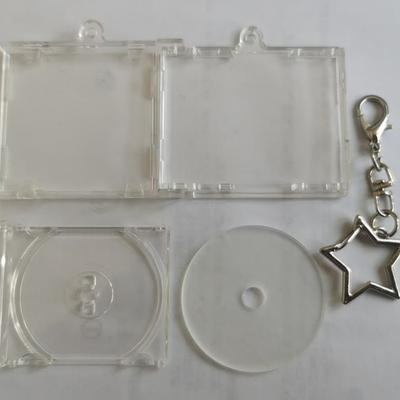 Mini Nfc Functional Cd Disc Case Key Chain Peripheral Commemorative Album Key Holder Diy Backpack Pendant