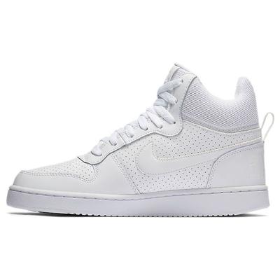 Court Borough Mid Pelle Sintetica Comode Sportive Antiscivolo Durevoli Sneakers Mid-Top Sneakers da Donna Bianche 844906-110