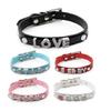 Crocodile Pet Collars Cat Dog Necklace with 10mm Belt Name Personalized Collar Fit for 10mm DIY Slide Letters Charms