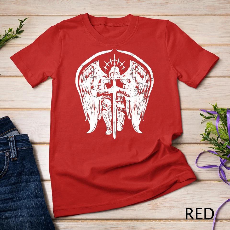 Angel Archangel Michael Christian Warrior Gift Unisex T-shirt 10