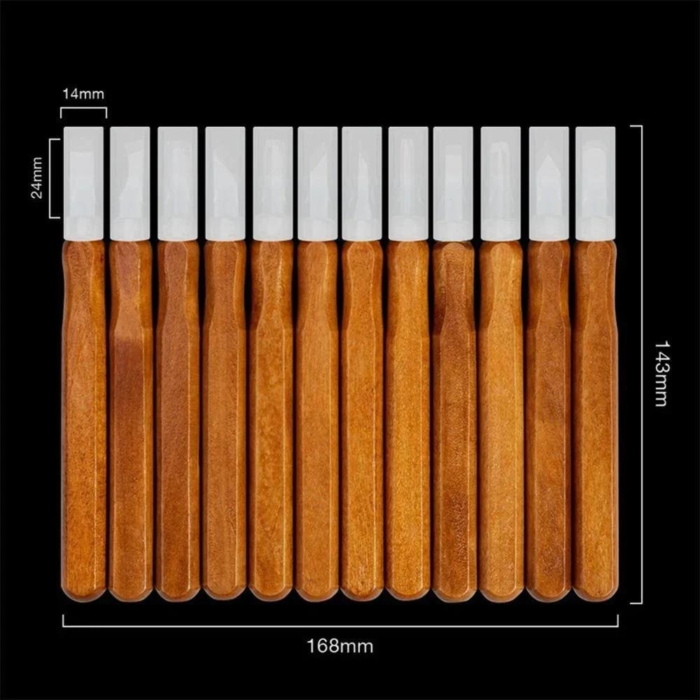 12pcs Woodcarving Tools Set Chisel Knife Engraving Kit for Beginners DIY Woodworking Crafting Hand Tools
