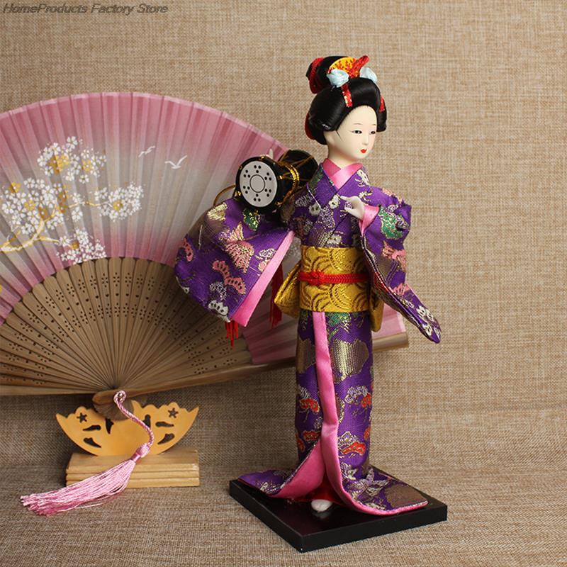 Krásné japonské figurky gejš Panenky s krásným kimonem Domácí dekorace na plochu Miniatury Kolekce ozdob z gejš Dárek