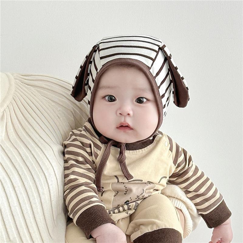 Infant and Toddler Hat Spring and Autumn Thin Cute Kiln Door Court Hat Men and Women Baby Little Month Old Newborn Baotou Hat