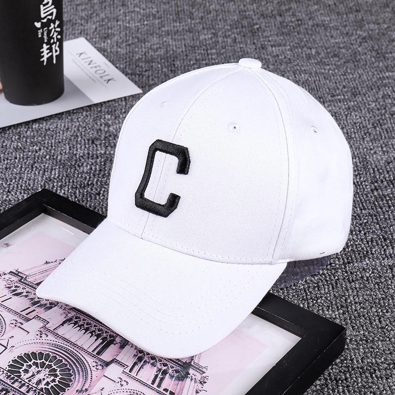 Hat Men'S And Women'S Side Embroidery Love Letter A Baseball Cap, Spring And Summer Outdoor Leisure Curved Brim Cap