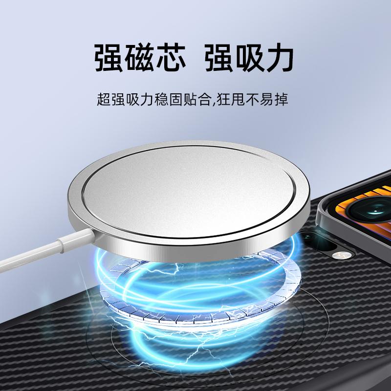 Magnetic Case For Xiaomi 17 Pro Max Mi 17 17Pro 5G For MagSafe Luxury Stripe Silicone Leather Back Cover Shockproof Bumper
