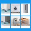 4PCS Grey Washing Machine Foot Pad PP + PVC Shockproof Pad Anti Vibration Pad  For Laundry Room