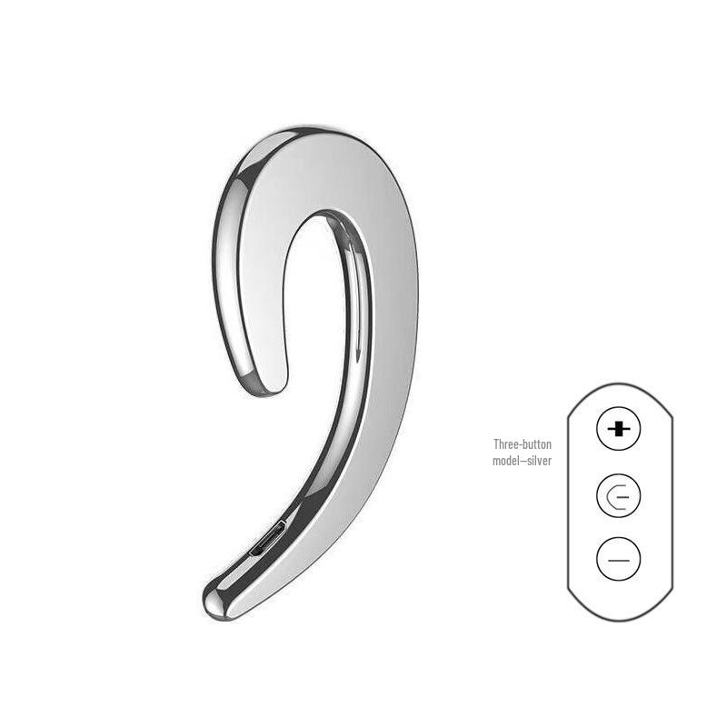 

Беспроводные спортивные Bluetooth-наушники с заушным креплением серебряный