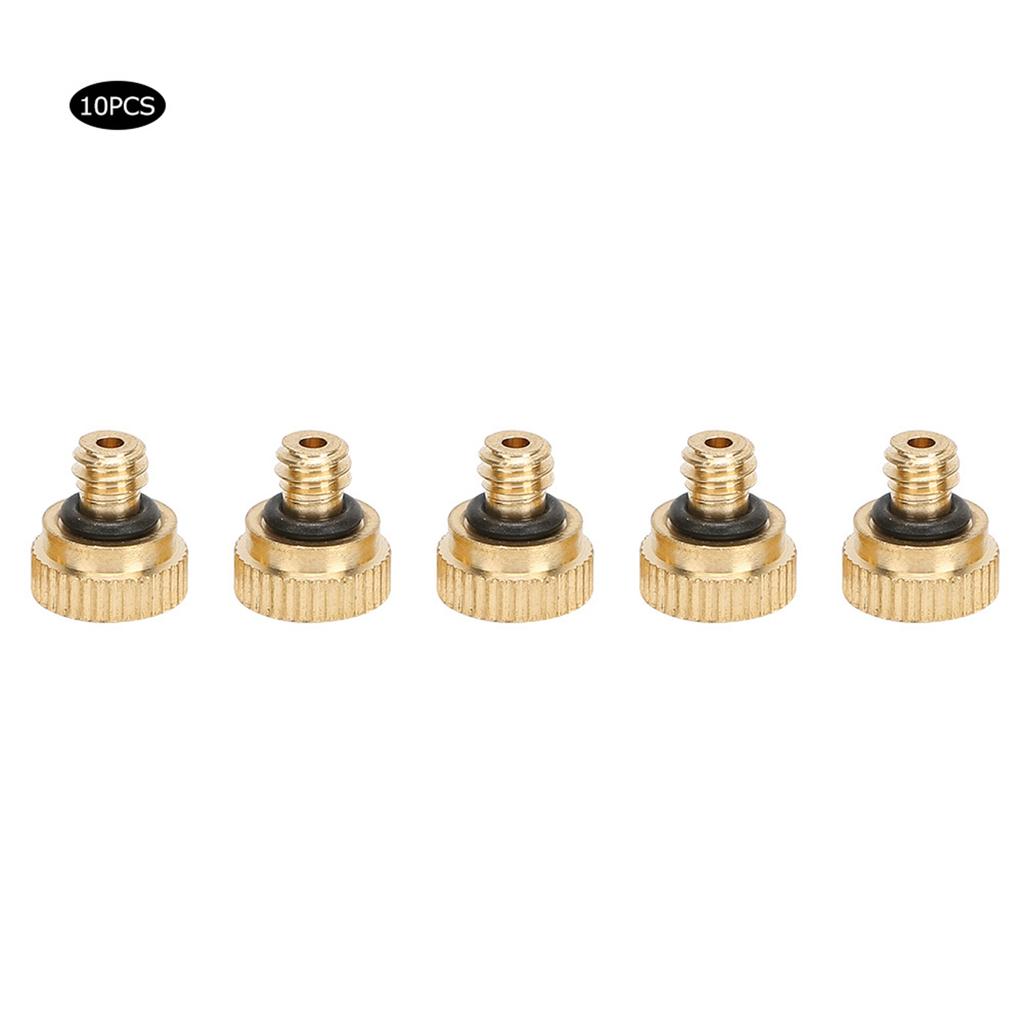 10pcs Tap Water Low Pressure Atomizing Sprayer Nozzle Brass Water Misting Sprinkle 0.5mm