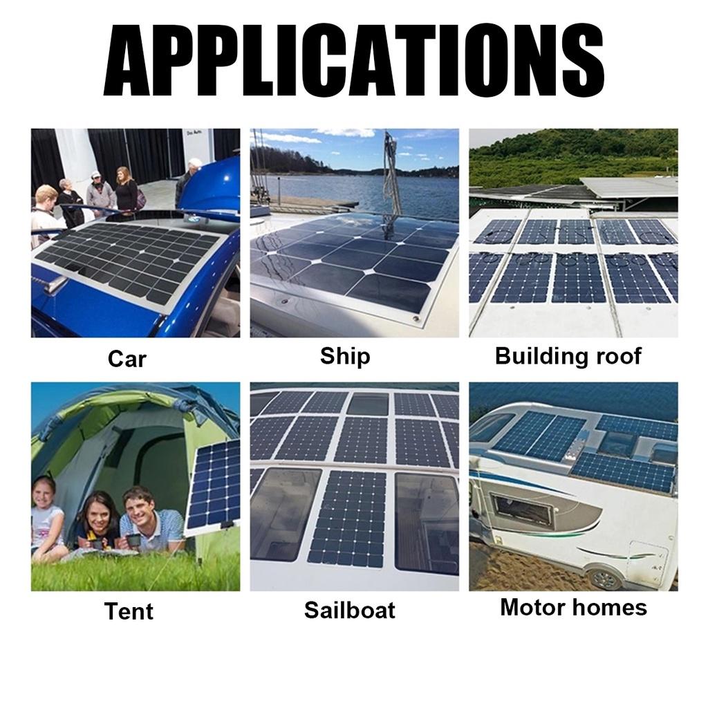 High Efficiency Monocrystalline Solar Panel Portable Flexible Waterproof Emergency Charging Outdoor Rechargeable Power 18.5V 350W