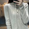 Herbst und Winter neuer Kapuzenpullover vielseitiges gestricktes Unterhemd fauler Stil lockerer lässiger Pullover Hoodie