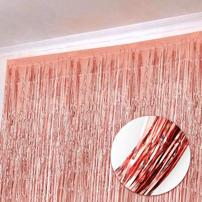 Wedding Props 2 Meters Rain Silk Curtain Christmas Decoration Gold And Silver Tassel Birthday Party Background Curtain Wedding Arrangement Pull 
