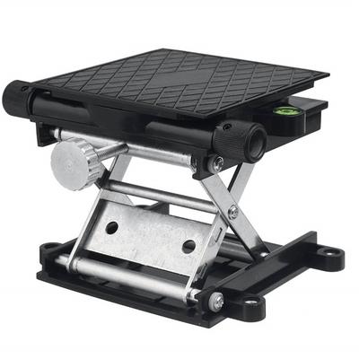 Labor Lift Stand Tisch Schwarz Aluminium Automatische Nivellierung Drehbare Wissenschaftliche Hebe Plattform für