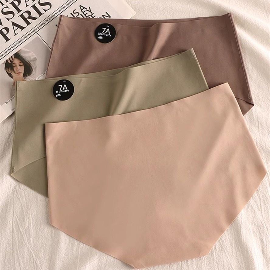 6-pack seamless antibacterial silk sports yoga mid-waist shorts for women