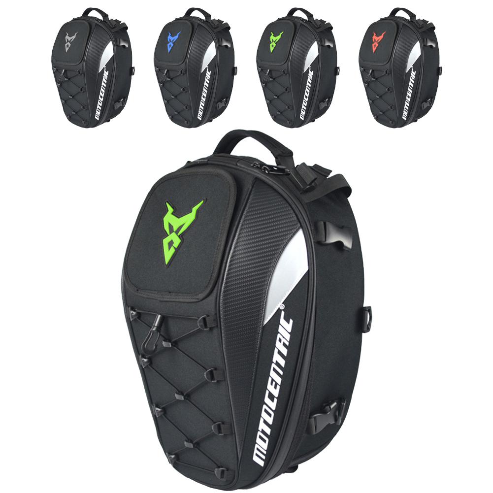 Motorcycle Helmet Bag Waterproof 22L-34L Expandable Motorbike Tail Bag Multiple Pockets Luggage Storage Backpack Acesssories