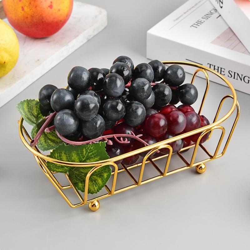 Iron Storage Basket Multi-Purpose Organizer For Accessories,Cosmetics, Vanity, Desk, Photo Props, Shelf Baskets