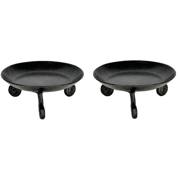 @ Small Wrought Iron Pillar Candle Stand 4.5 Inch Set Of 2 Z691 MJ-128-60%OFF