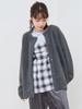Cohen Feather Yarn Knit Cardigan 76376000001 1900 DK.GRAY(19) FREE