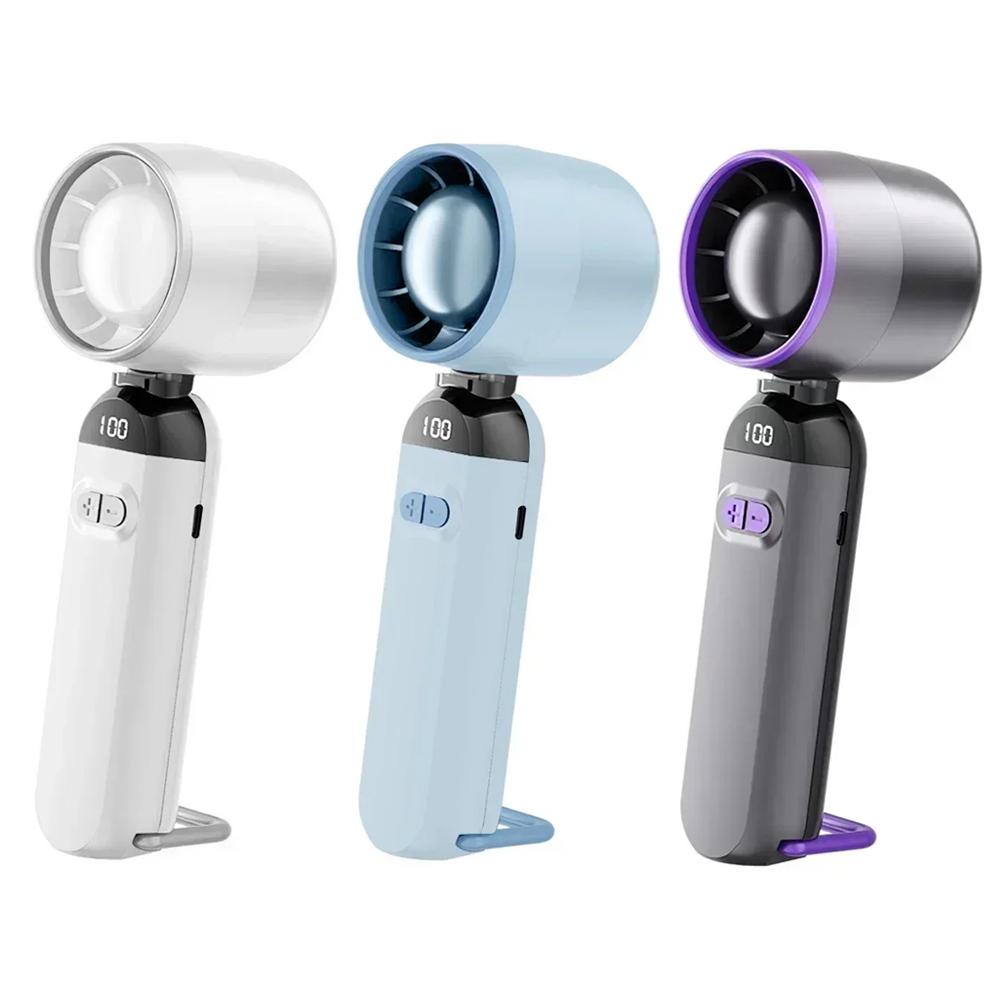 Compact Travel Fan Mini Foldable Fan Convenient Charging Lightweight Design Modern Appearance Multifunctional Tool