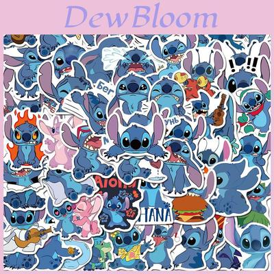 Pegatinas Coloridas de Lilo y Stitch (50 Piezas) Ideales Para Decorar Portátil y Monopatín
