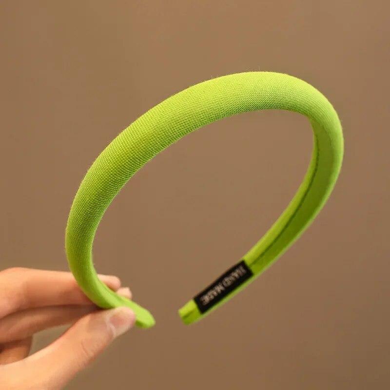 Diadema coreana de Color caramelo para niña, diadema sencilla de moda coreana para niña pequeña, accesorios para el cabello