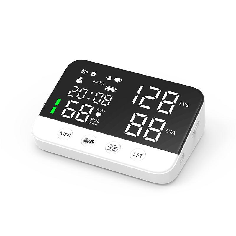 Portable Sphygmomanometer LED Screen Digital Wrist Blood Pressure Monitor Heart Rate Pulse Meter Measure Household Use