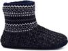 [COFACE] Men's Room Shoes Slippers, Large Sizes, Boa Boots, Winter, Warm, Cold Protection, Quiet, Washable, 14 Colors, 24.0~31.0 cm, AR5892 - Black/Wh