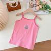 Summer Girls Cotton Cartoon Camisole Thin Breathable Sleeveless Vest Kids Underwear Top
