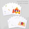 Kinder Spiegelbild Logisches Denken Puzzle Spiel Montessori Bildung Wissenschaft Physik Spa Fantasie Bausteine Holzspielzeug Geschenk