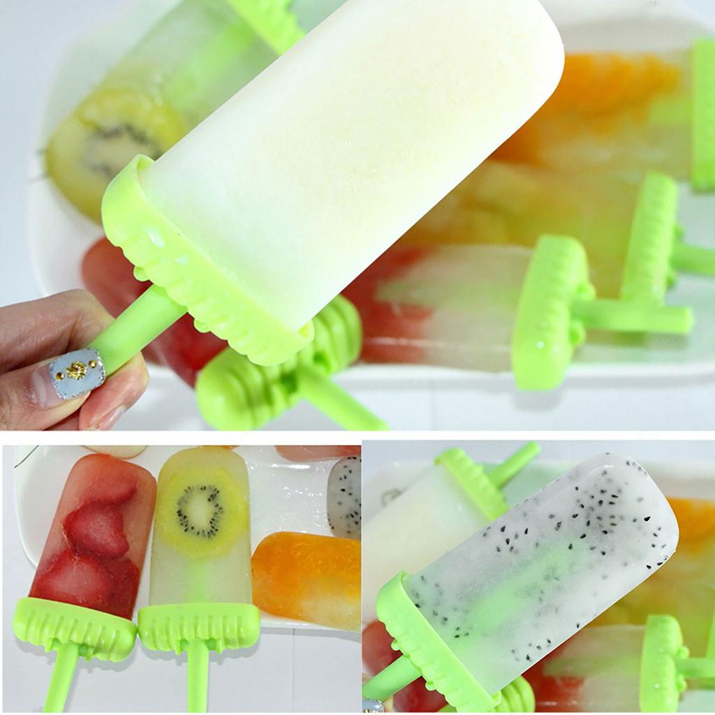 Popsicle Ice Maker Set 6 Pack Reusable Ice DIY Molds Holders Maker Fun For Kids And Adults Great Gift For