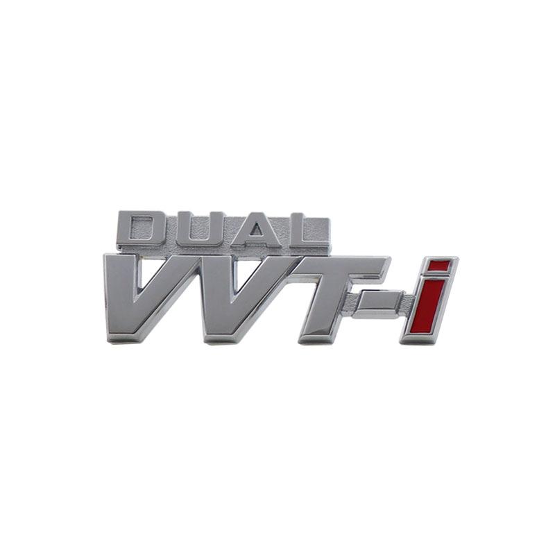 3D Premium DUAL VVTi VVT-i for Car Hood Fender Trunk Rear Bonnet Nameplate Decal Emblem Badge Sticker