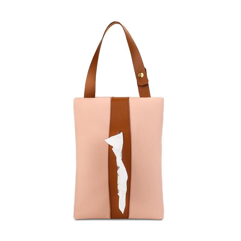 Auto Taschentuchbox Hängende Leder Schublade Karton Sitzlehne Nordischer Stil Hängetasche Kreative Auto Innendekoration