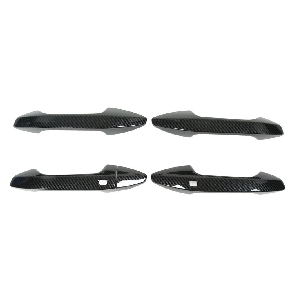 Car Exterior Door Handle Cover Carbon Fiber Style Outside Pull Out Handle Protector Cover Trims